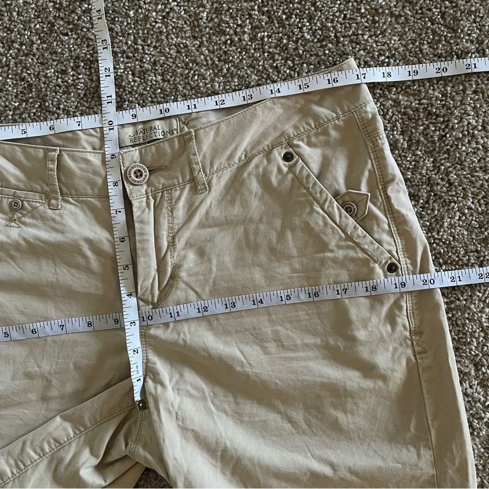 Natural Reflections Bermuda Shorts Women’s 8 Khaki Beige Y2K Outdoorsy Casual - Picture 10 of 13